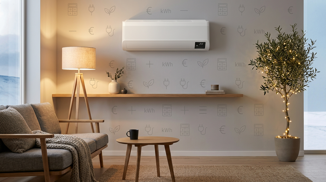 Soojuspump elutoas seinal