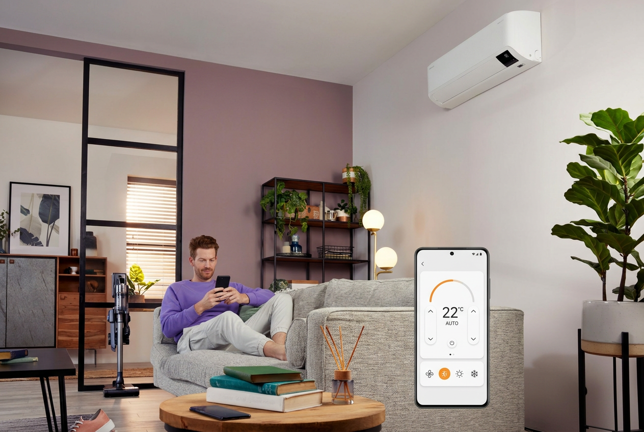 Soojuspumba juhtimine telefonist